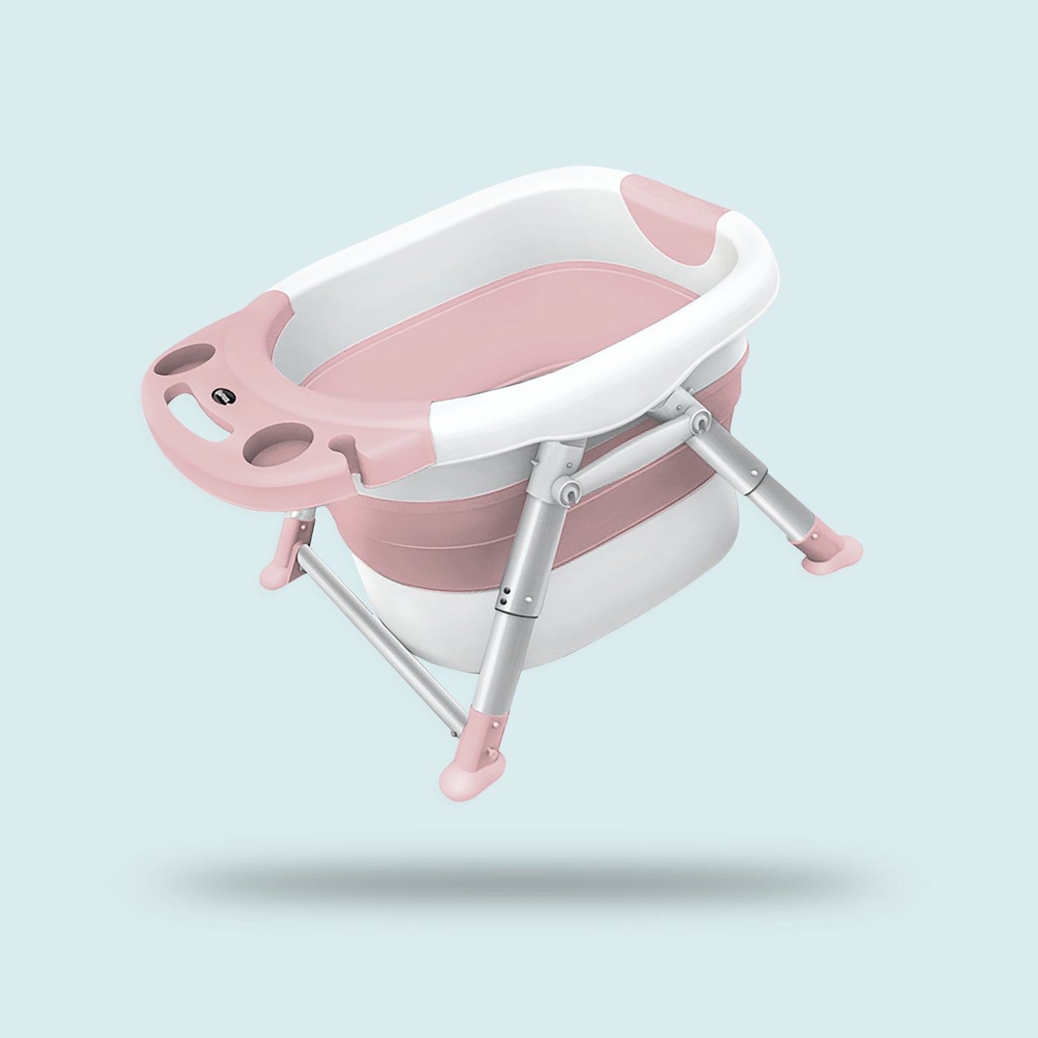 FOLDABLE BABY/TODDLER 4-IN-1 BATHTUB (PINK)