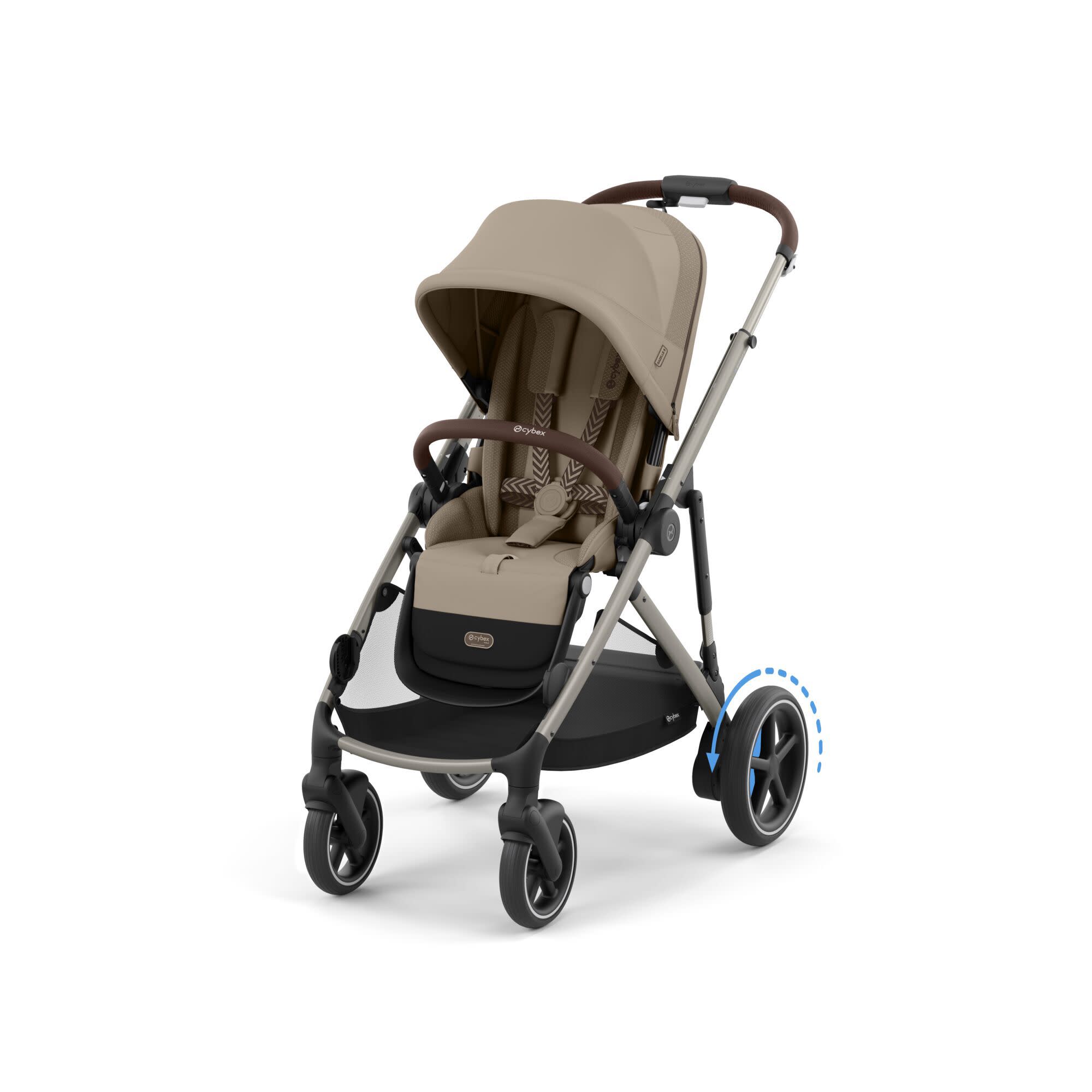 CYBEX GOLD E-GAZELLE S STROLLER (TAUPE FRAME)