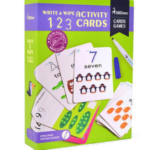 MIDEER WIPE AND WRITE ACTIVITY 123 CARDS