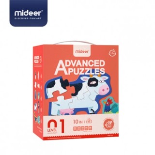 MIDEER ADVANCED PUZZLE  LEVEL 01 ANIMAL 40PCS