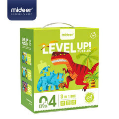 MIDEER ADVANCED PROGRESSIVE PUZZLE  LEVEL 04 DINOSAUR 212PCS