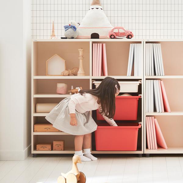 ILOOM EDDI KIDS BOOKSHELF WITH TOY STORAGE (HSFS103)