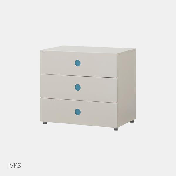 ILOOM TINKLE-POP 3-DRAWER DRESSER 800W (HSLC7083NA)