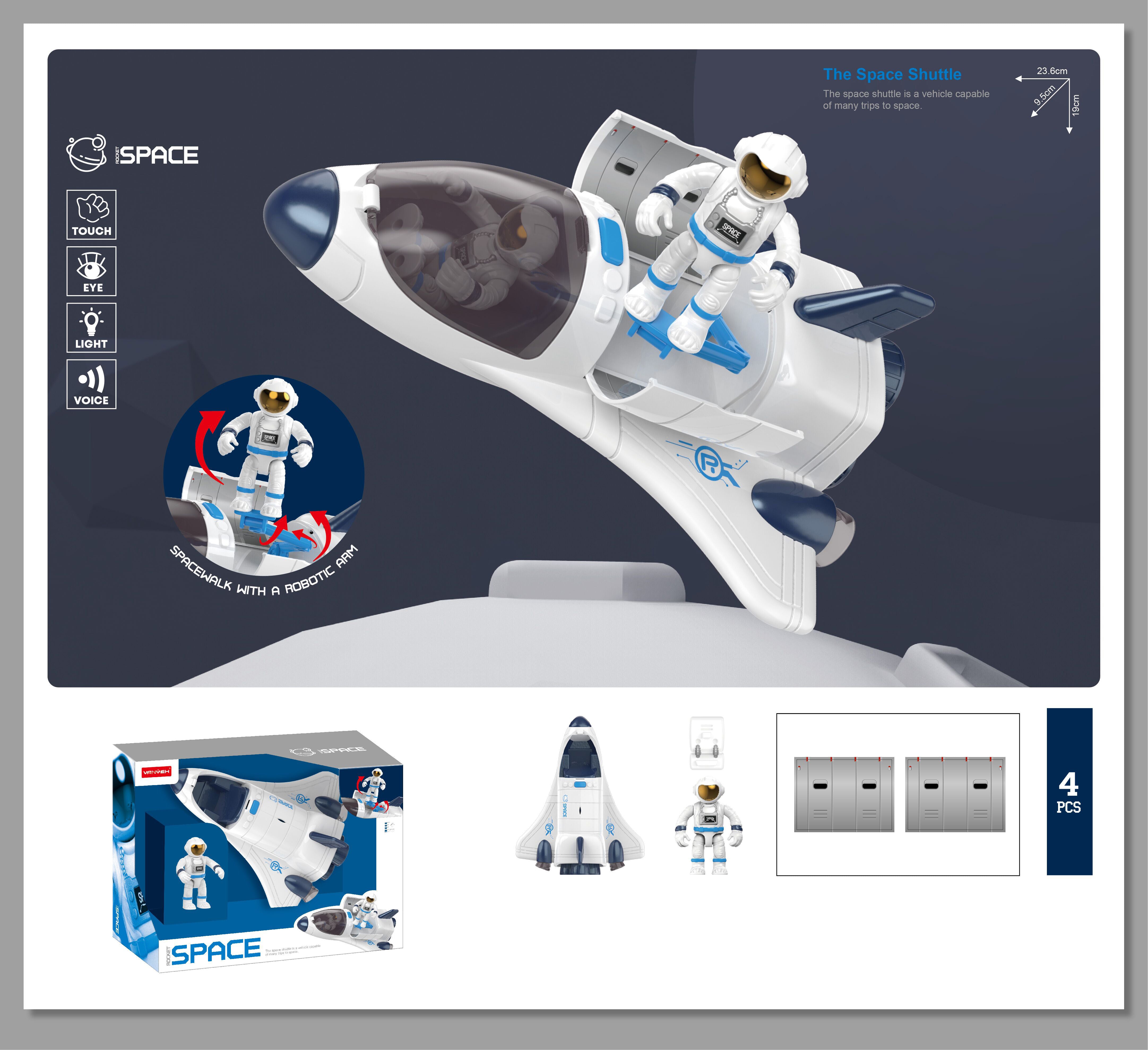 HANDSOME SPACE EXPLORATION AIRCRAFT WITH BATTERIES MW7781