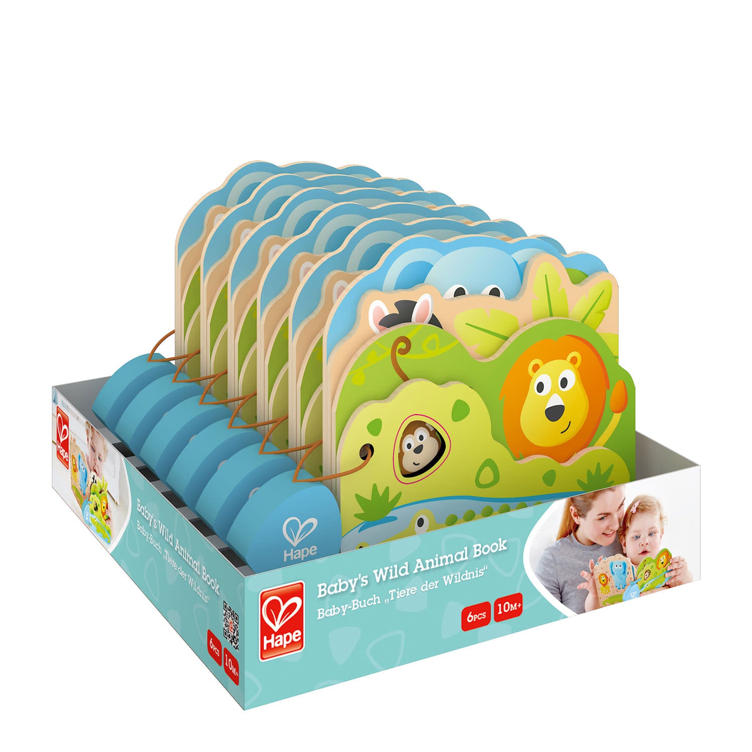 HAPE BABY'S WILD ANIMAL BOOK 1PC