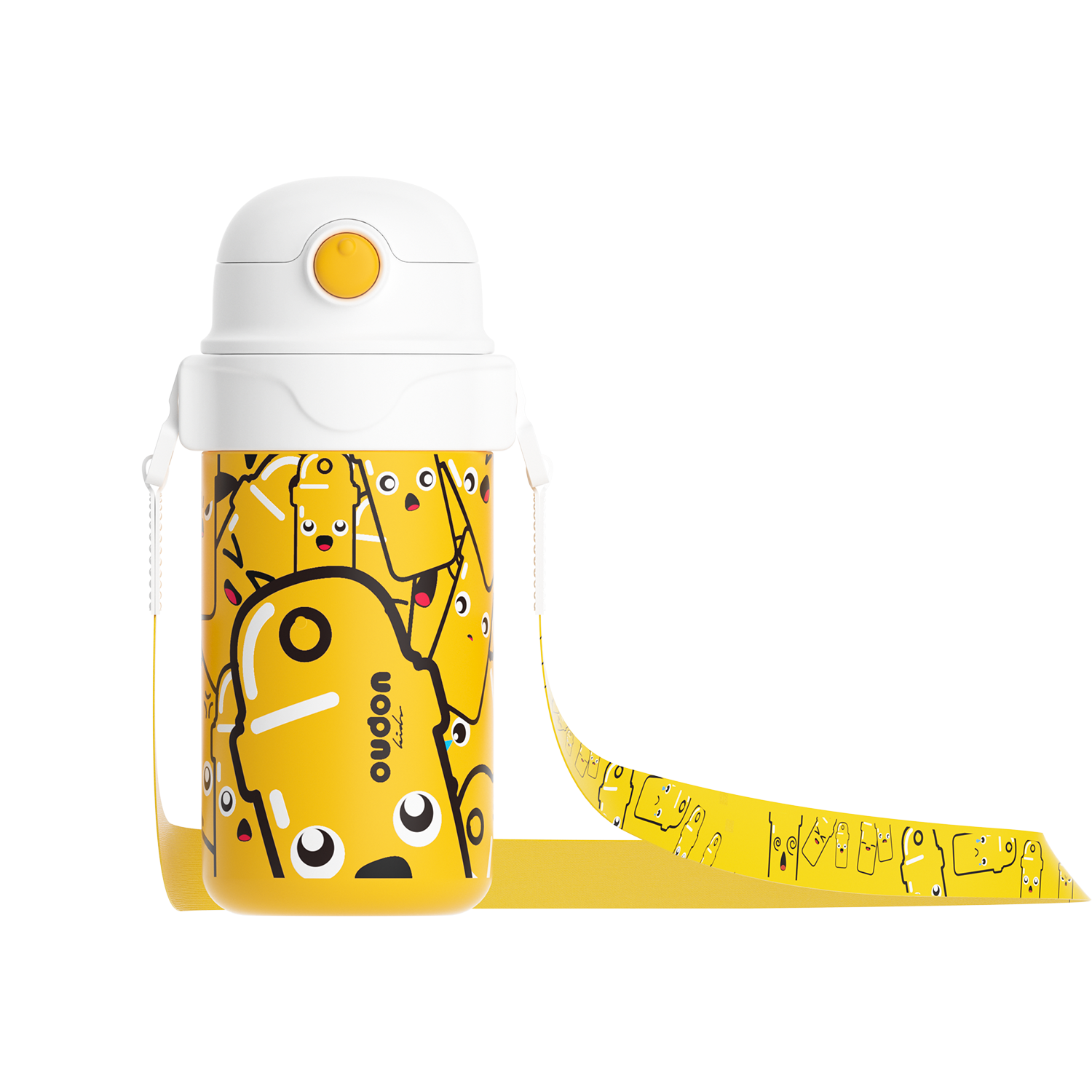 OUDON KIDS THERMAL WATER BOTTLE YELLOW CUP