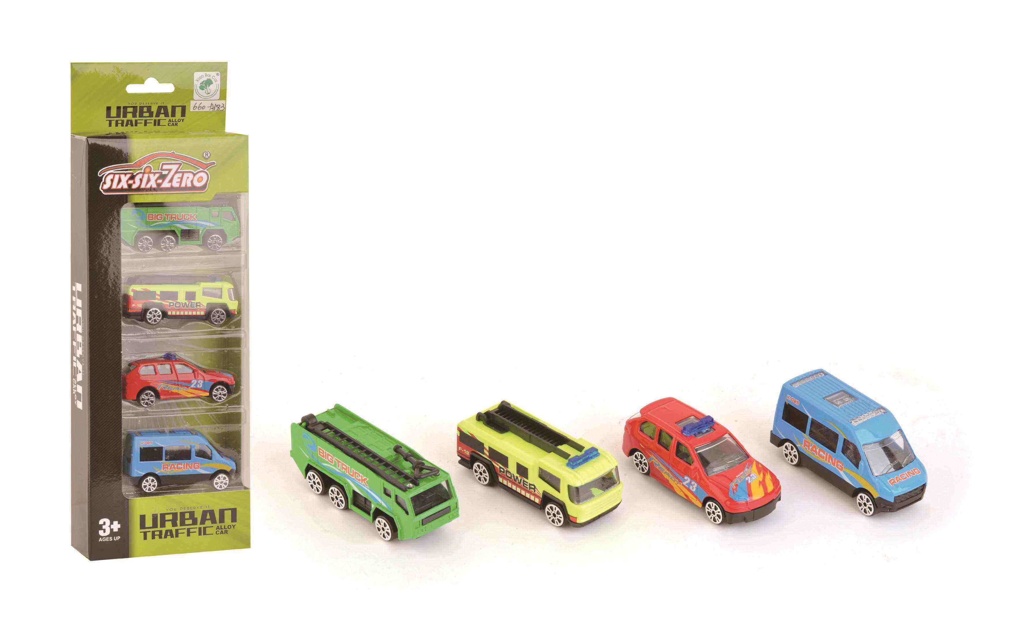 HANDSOME MINI CAR SET MULTI COLOR 4 PCS 660-A183