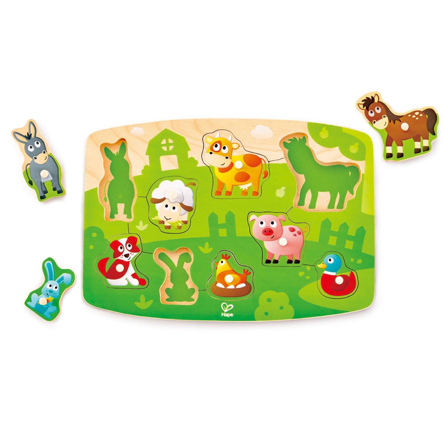 HAPE FARMYARD PEG PUZZLE