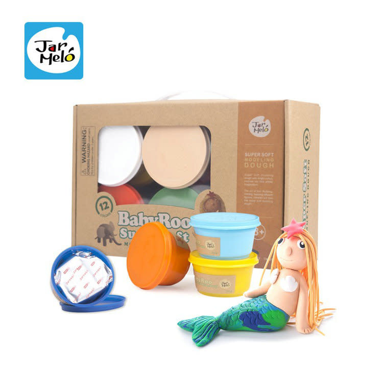 JAR MELO MODELING PLAYDOUGH - 12 COLORS