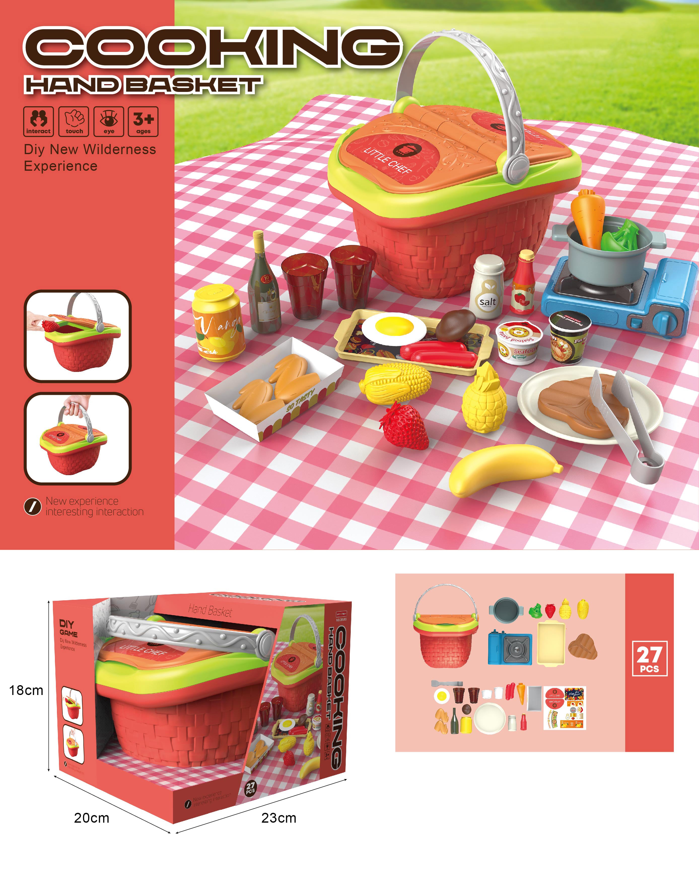 HANDSOME BARBECUE PICNIC BASKET 20V05