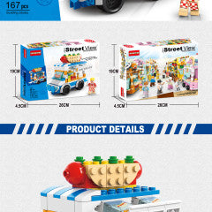 HANDSOME BUILDING BLOCK SERIES HOTDOG STAL167 PCS 8613-6