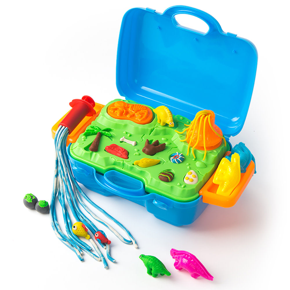 JAR MELO SUPER SOFT MODELING DOUGH KIT- DINOSAUR CASE