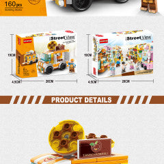 HANDSOME BUILDING BLOCK SERIES ROASTED CHESTNUT STALL 160 PCS 8613-5