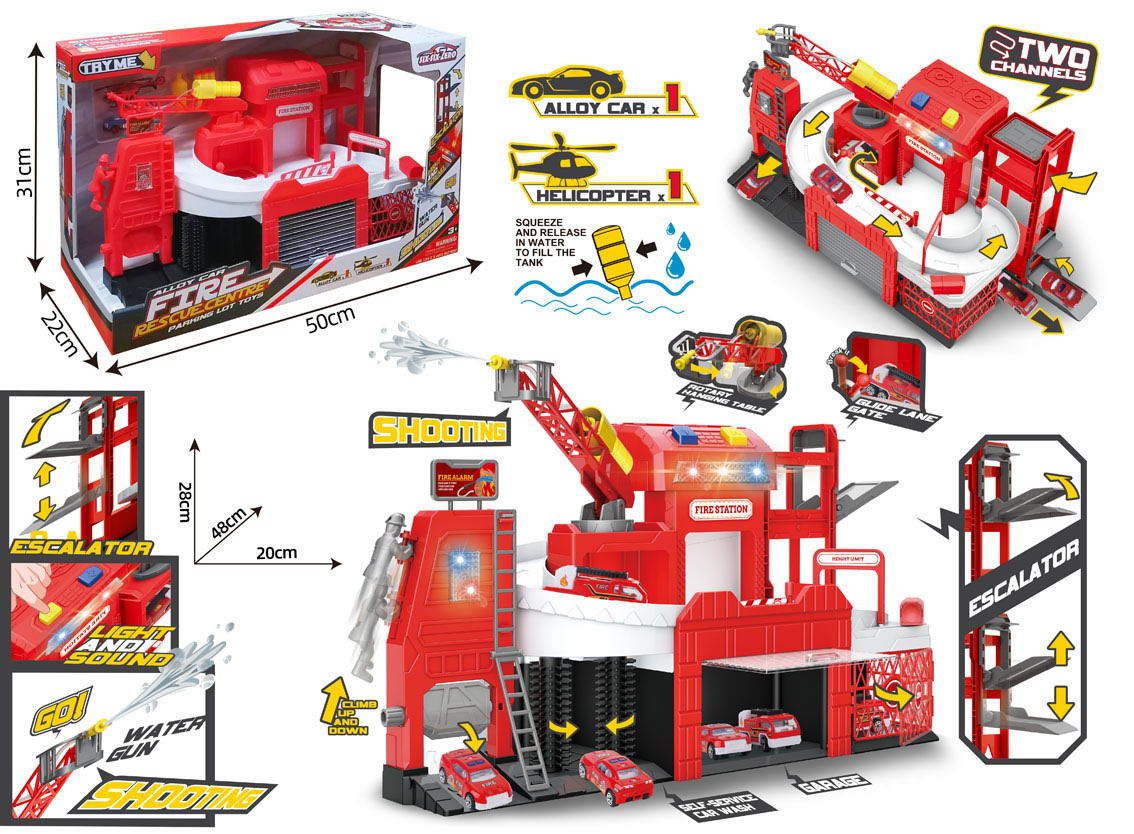 HANDSOME MULTIFUNCTIONAL FIRE HEADQUARTERS PARKING LOT SET 660-S26