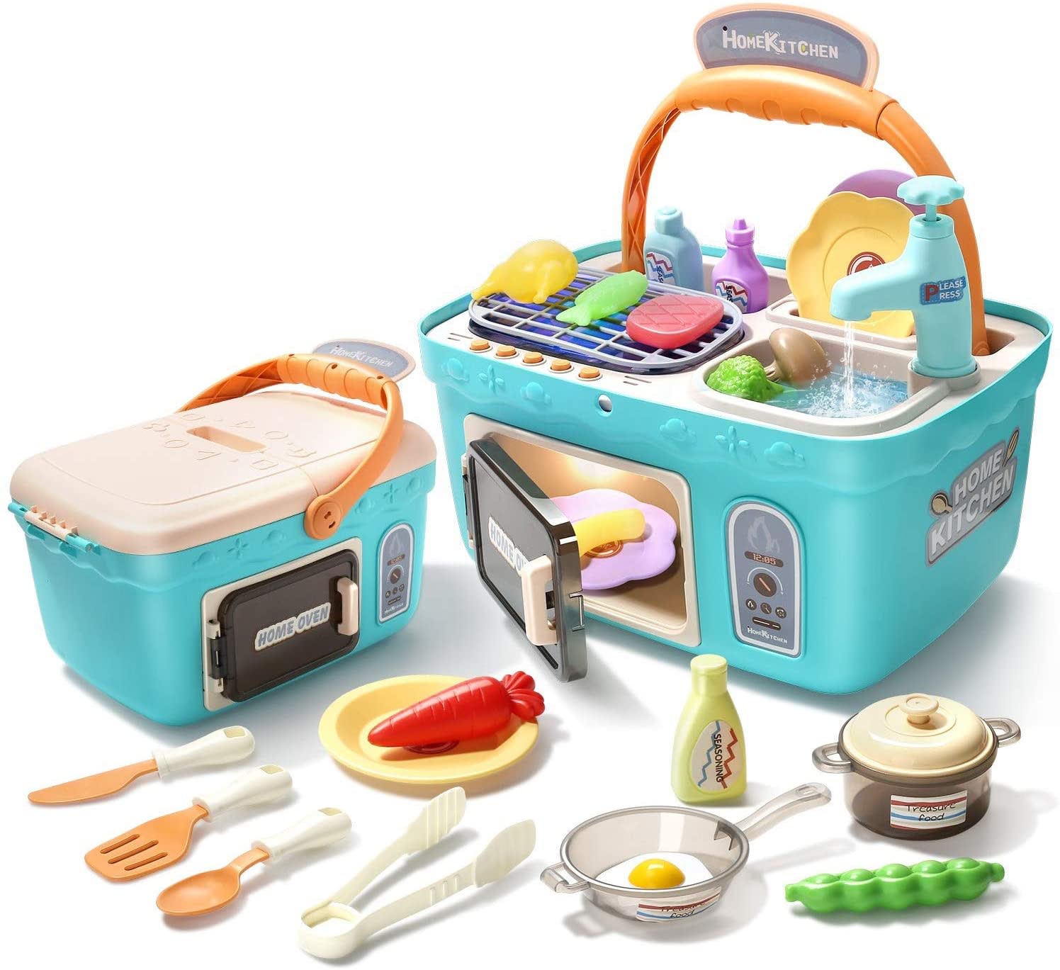 CUTE STONE KIDS PICNIC & KITCHEN PLAYSET