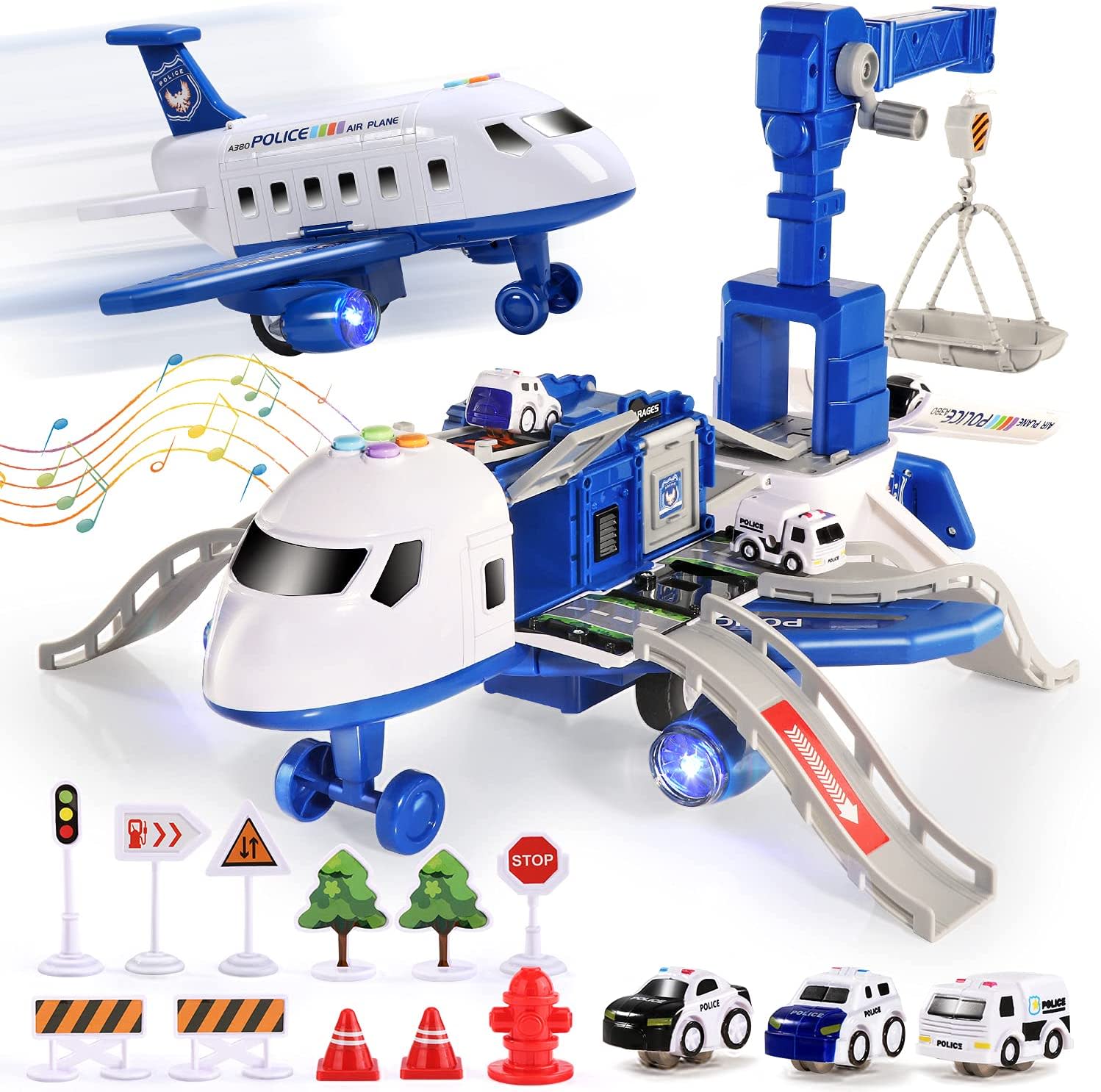 CUTE STONE ABUNDANT CAR & PLANE PLAY SET